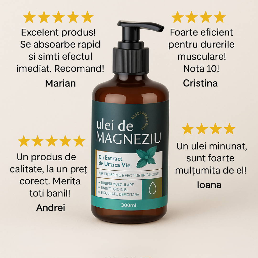 Ulei Magneziu cu extract de Urzică vie (TT) – ABCNatur